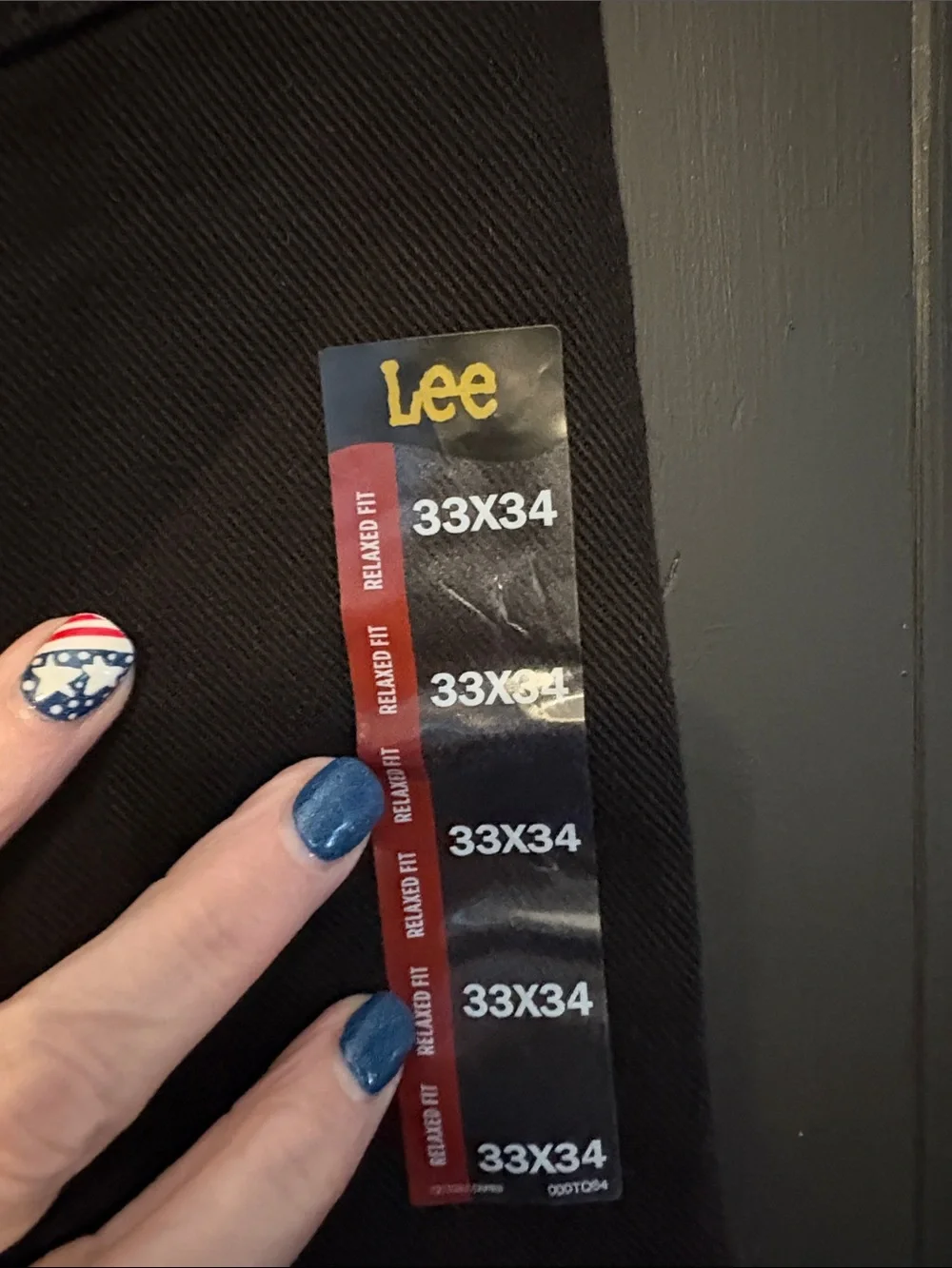 Lee Black Straight Jeans with Copper Rivets